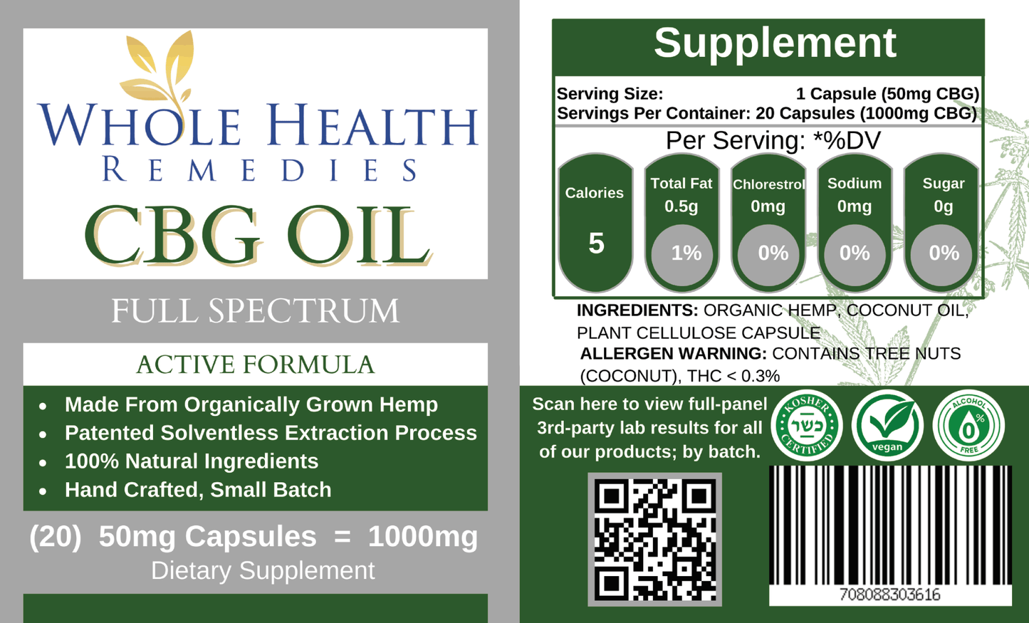 CBG – 50MG/20CNT (CAPSULES)