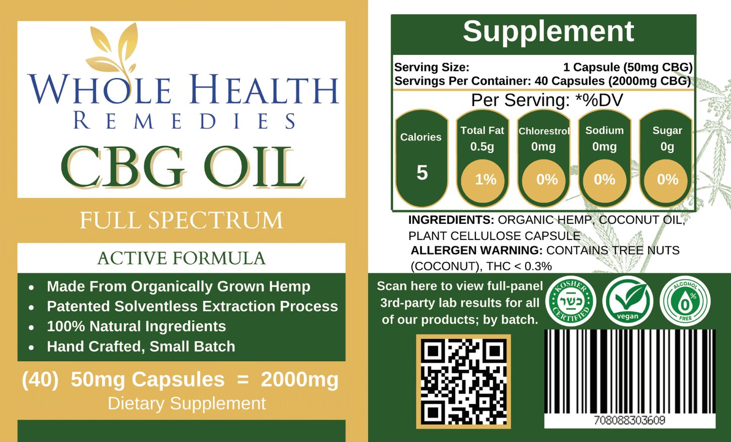 CBG – 50MG/40CNT (CAPSULES)